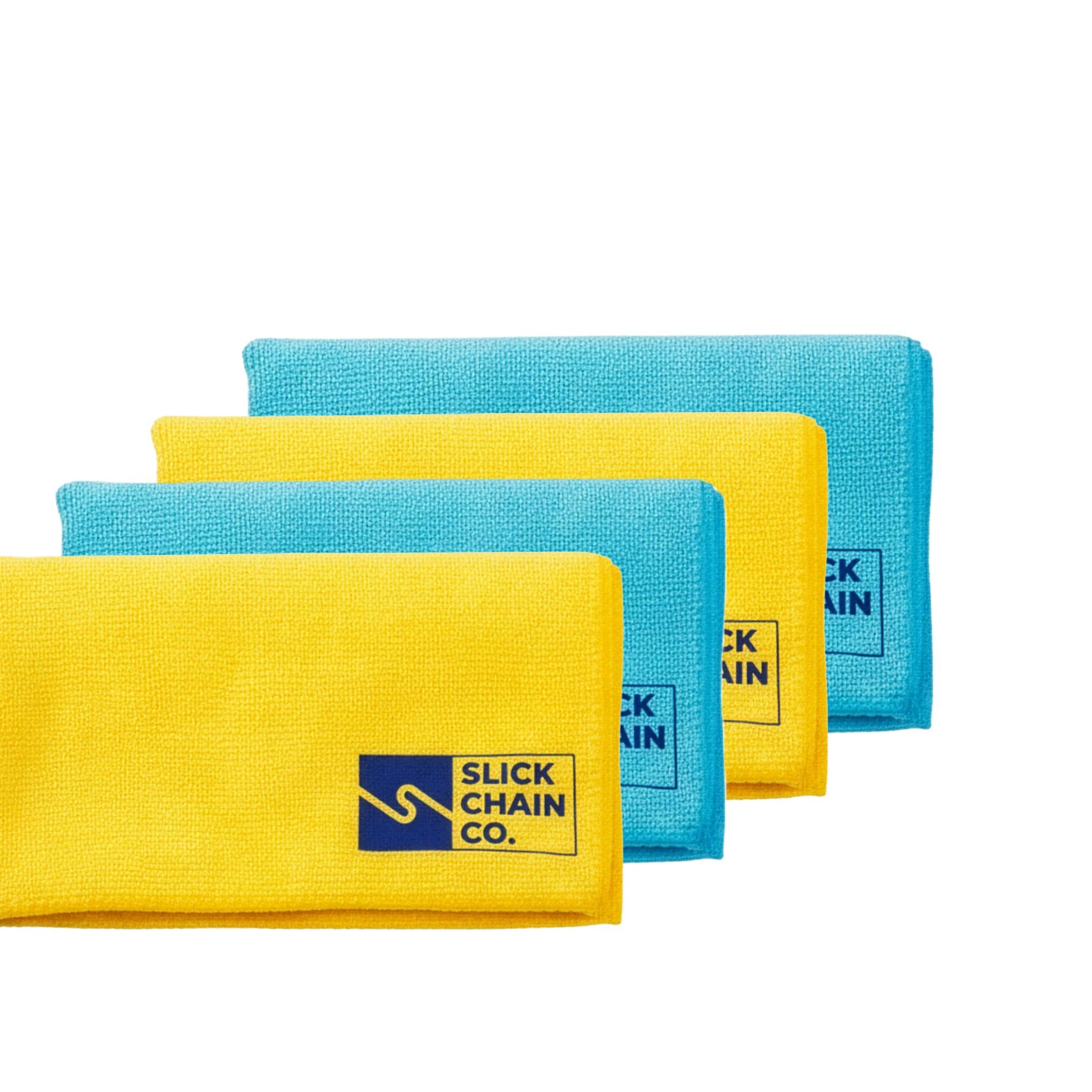 SLICK CHAIN CO. Microfiber Towels (4 Pack)